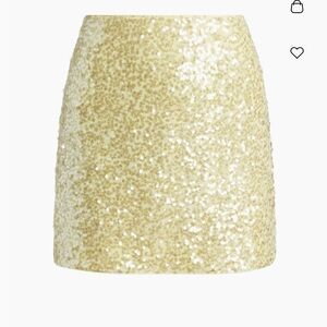 Milly modern mini stretch shimmer sequin skirt - US2 - NWT